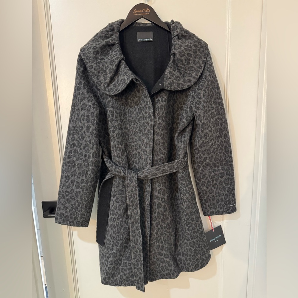 Cynthia Rowley cheeta coat, XL